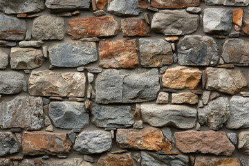 Obraz premium Close-Up of 18th Century Castle Stone Wall