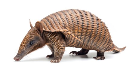 Obraz premium Armadillo on white background ,