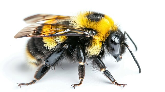 Barbut&acirc;&euro;&trade;s Cuckoo Bumblebee on white background , 