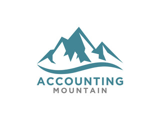 Mountain Logo, modern style.