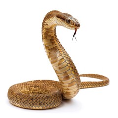 Fototapeta premium Cobra isolated on white background 