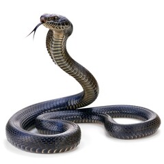 Fototapeta premium Cobra isolated on white background 