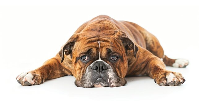 Beabull on white background , 