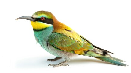 Bee-Eater on white background ,