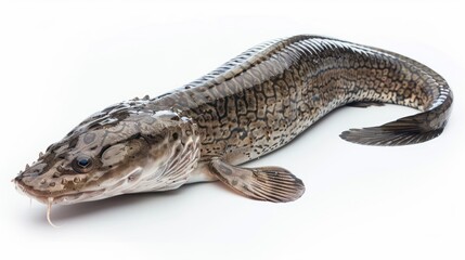 Bichir on white background , 
