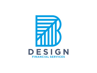 Abstract Letter B logo Design.