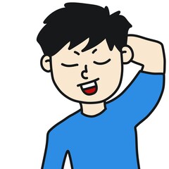 illustration of cartoon man