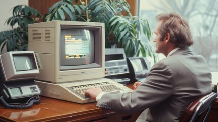 Professionalism in the 1980s was characterized by the fusion of traditional business etiquette and the emergence of cutting-edge technology.