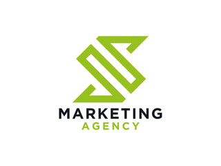 Letter S logo design template.