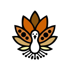 a bird showing off its beautiful tail