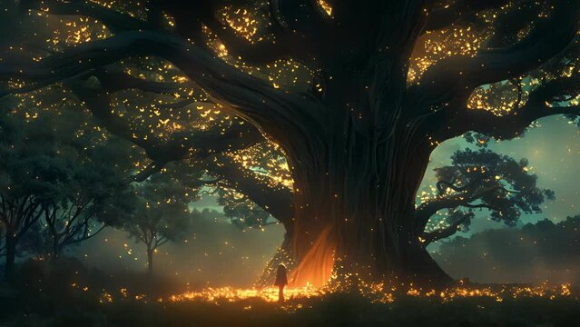 The size and majesty of the trees in the Firefly Forest make everything else feel small and insignificant in comparison.