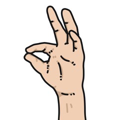 art hand gesture illustration