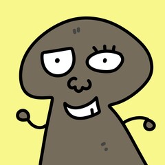 cartoon doodle monster illustration