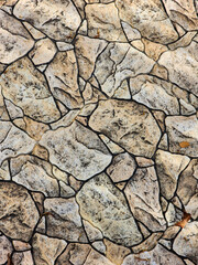 Abstract stone texture outside the floor home decor. Stone floor tiles design texture geometric pattern.