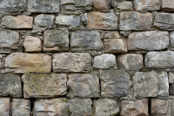 Obraz premium Close-Up of 18th Century Castle Stone Wall