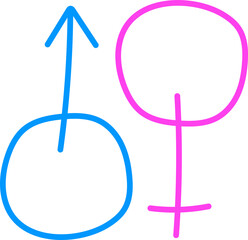 male and female symbols