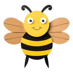 PNG of a buzzing bumblebee with a clear, transparent background.