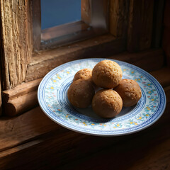 Traditional cheese bread, a delicacy of Brazilian cuisine