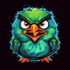 Naklejka premium a red bird, ai image generator