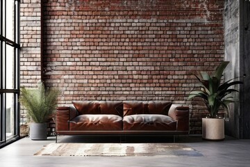 the Rustic Elegance - Industrial Chic Living Space