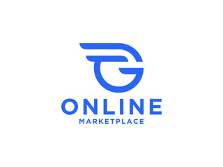 Abstract Letter G Logo Design Template.