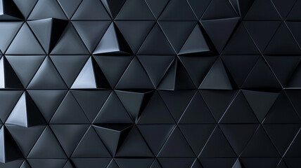 Obraz premium Close-up black cube wall on white background