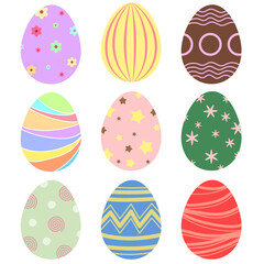 cute, illustration, spring, holiday, happy, easter, vector, egg, background, decoration, design, greeting, celebration, cartoon, season, rabbit, card, bunny, festive, april, banner, pattern, colorful,