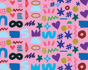 liquid brush stroke doodle vector background pattern lines