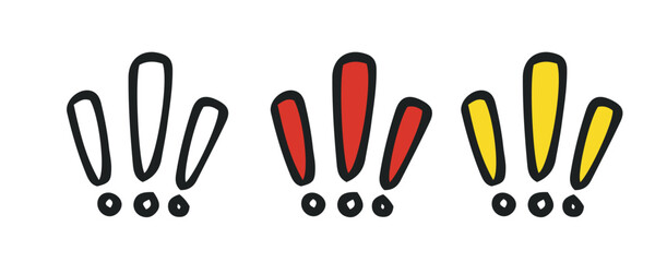 Fototapeta premium warning danger flat icon design
