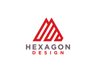 Abstract Letter M or AM Logo Design Template.