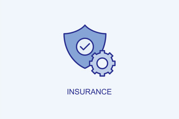 Insurance Vector Icon Or Logo Illustration