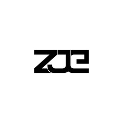 Obraz premium zje typography letter monogram logo design
