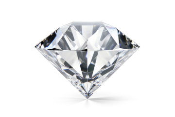 Sparkling Diamond Shape | Isolated on Transparent & White Background | PNG File with Transparency 