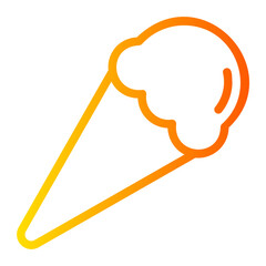 ice cream gradient icon