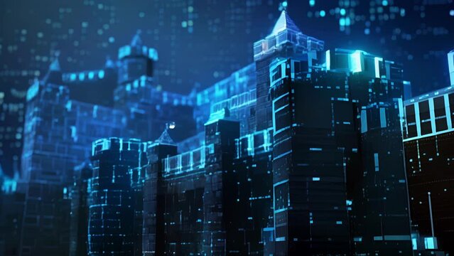 A fortified stronghold fortified against data theft and malicious attacks.