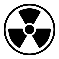 Fototapeta premium nuclear glyph icon