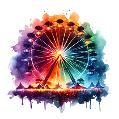 ferris wheel at night