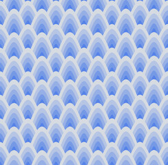 Traditional Japanese wave seamless pattern