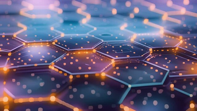 A glowing hexagon at the center of a dark void signifying the powerful presence and influence of the Hexabyte Network in the world of data and technology.