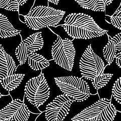 black and white seamless pattern ai generative 
