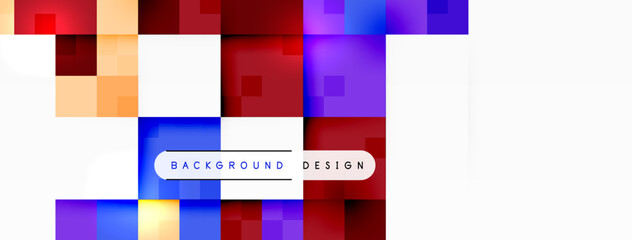 Dynamic colorful squares background. Vector Illustration For Wallpaper, Banner, Background, Card, Book Illustration, landing page