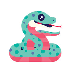 2025  chinese new year. Flat design snake wild life vector