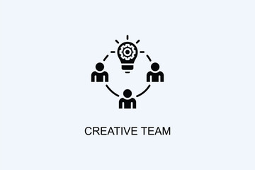 Creative Team Vector Icon Or Logo Illustration