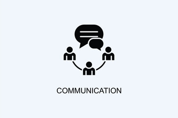 Communication Vector Icon Or Logo Illustration