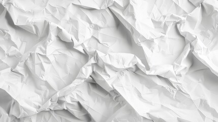 Obraz premium white crumpled paper texture