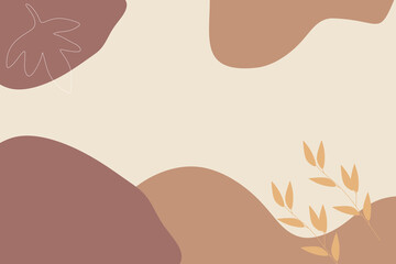 Hand Drawn Soft Earth Tones Background