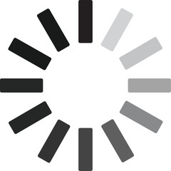 Loading icon design. Loading circle icon.