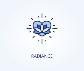  radiance vector, icon or logo sign symbol illustration 