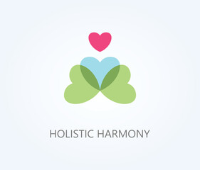 Fototapeta premium Holistic Harmony Vector, Icon Or Logo Sign Symbol Illustration 