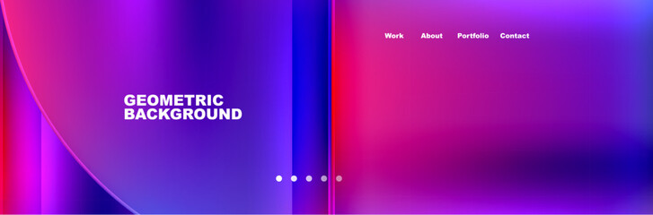 Obraz premium Circle triangle geometric web site page template. Vector Illustration For Wallpaper, Banner, Background, Card, Book Illustration, landing page